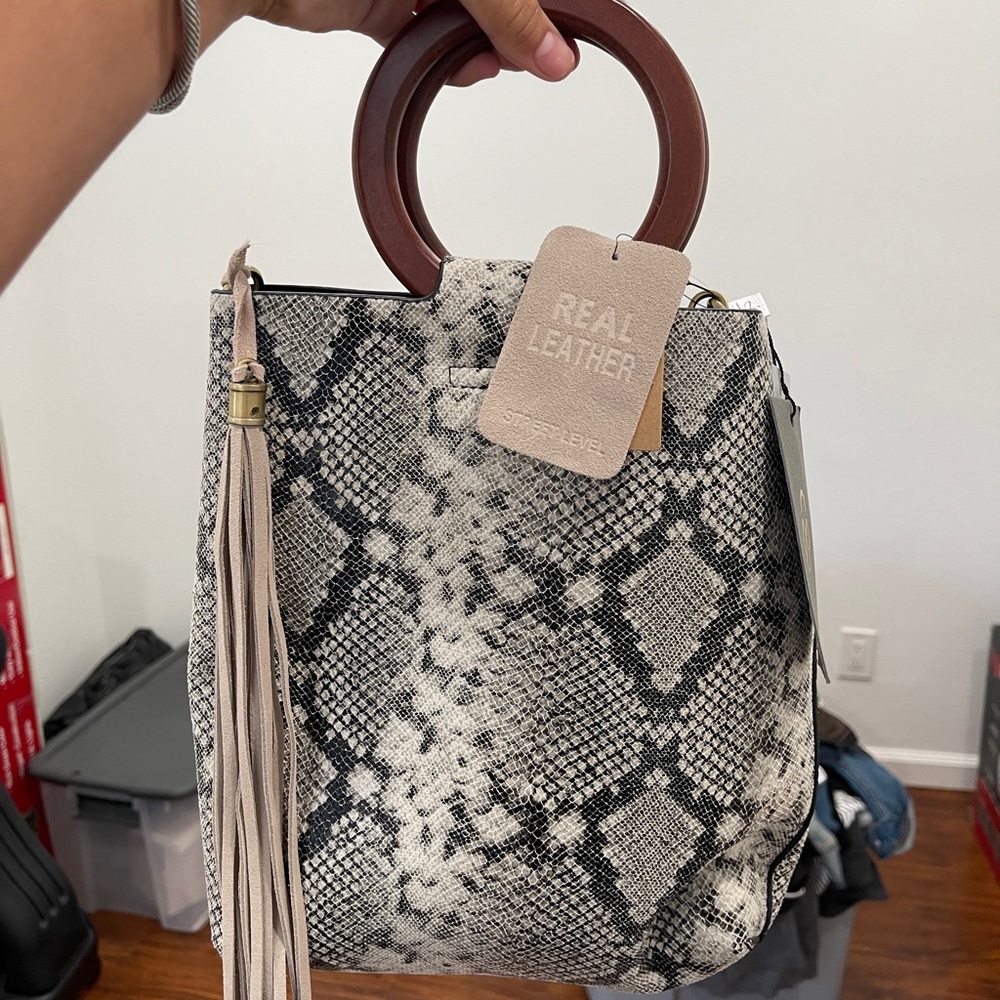 Real leather purse